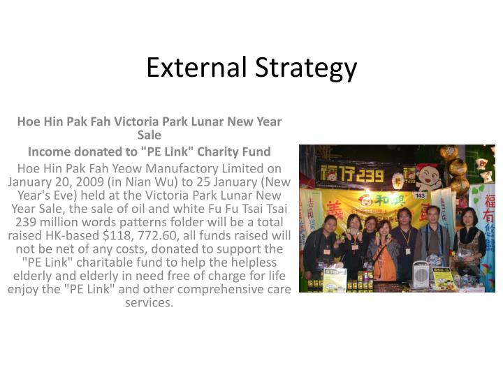 external strategy