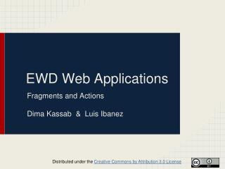 EWD Web Applications