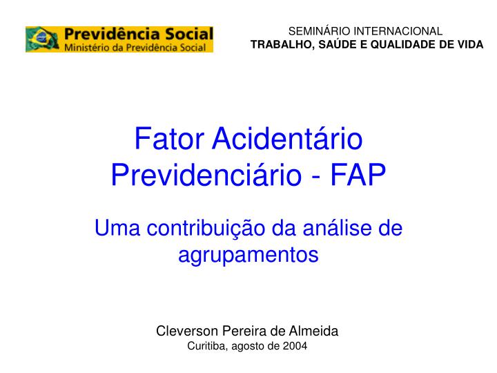 fator acident rio previdenci rio fap