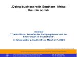 Political risk and negotiation strategies - slide 1