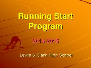 Running Start Program 2014-2015