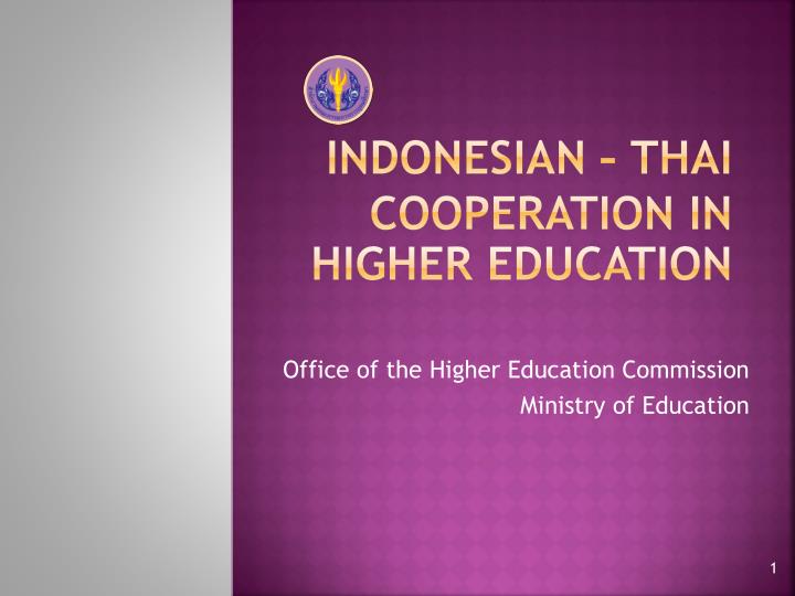 indonesian thai cooperation in higher education
