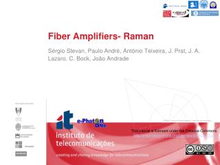 Fiber Amplifiers- Raman