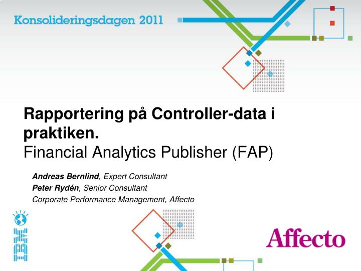 rapportering p controller data i praktiken financial analytics publisher fap