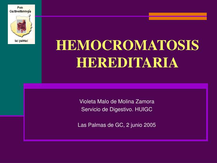 hemocromatosis hereditaria