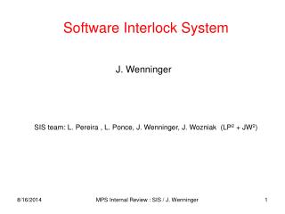 Software Interlock System