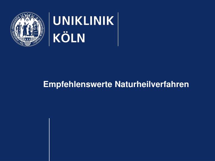 empfehlenswerte naturheilverfahren