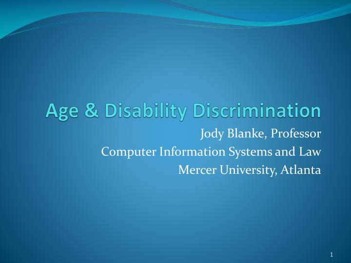 age disability discrimination