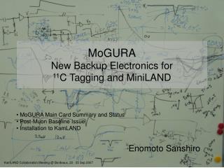 MoGURA New Backup Electronics for 11 C Tagging and MiniLAND