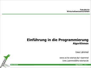 einf hrung in die programmierung algorithmen