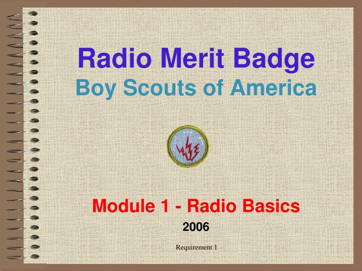 radio merit badge boy scouts of america