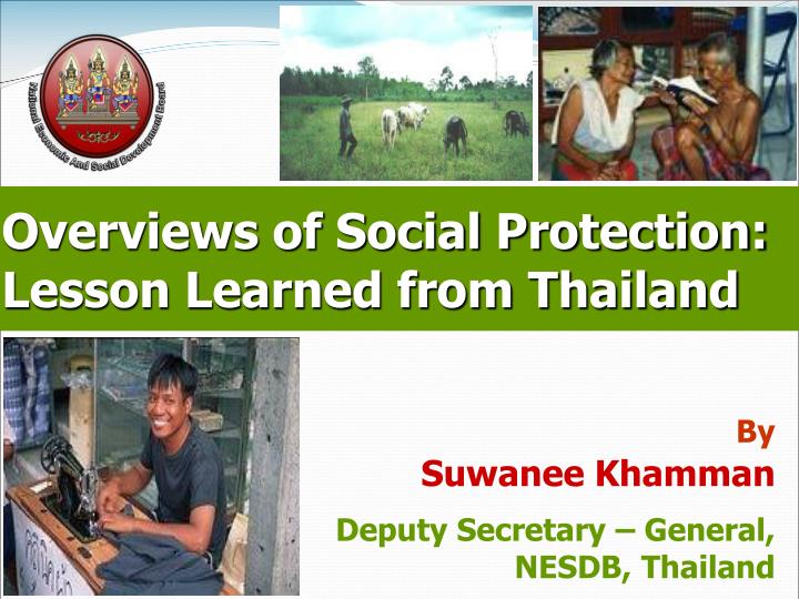 overviews of social protection lesson learned from thailand