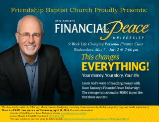 Friendship Baptist Church Proudly Presents: