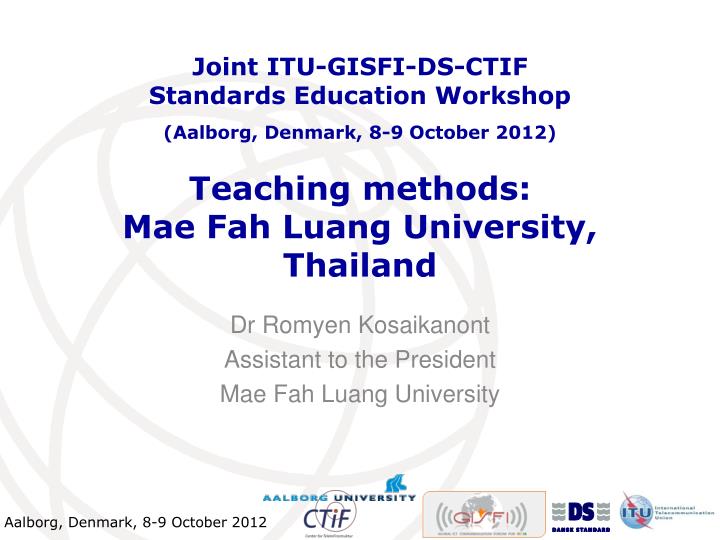 teaching methods mae fah luang university thailand