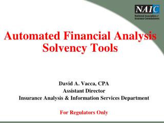 Automated Financial Analysis Solvency Tools