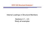 Internal Loadings in Structural Members: Analyzing Axial Loads, Shear, and Moment Functions - slide 1