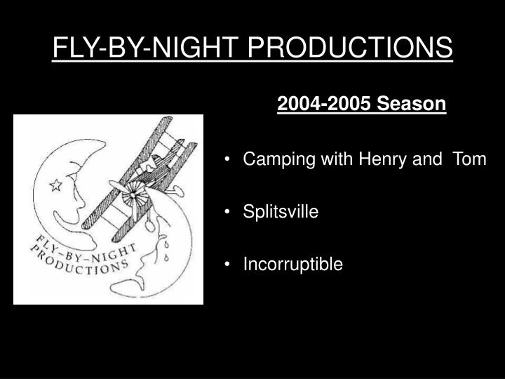 fly by night productions