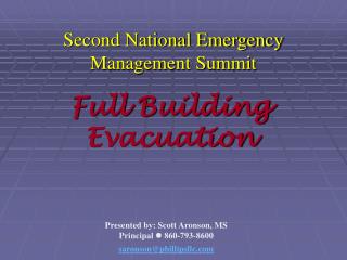 Second National Emergency Management Summit