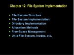 Chapter 12: File System Implementation - slide 1
