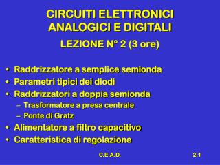 circuiti elettronici analogici e digitali