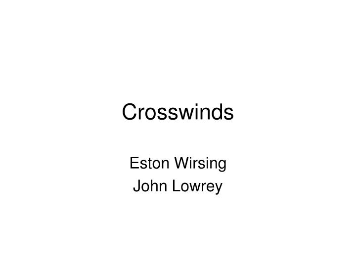 crosswinds