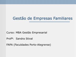 gest o de empresas familiares
