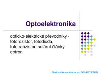 optoelektronika
