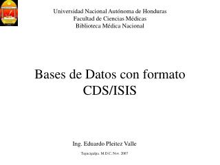 bases de datos con formato cds isis