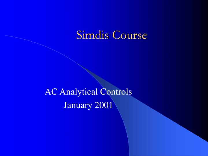 simdis course