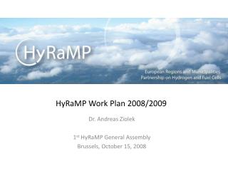 HyRaMP Work Plan 2008/2009