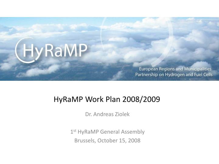 hyramp work plan 2008 2009