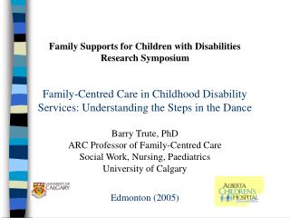Family Supports for Children with Disabilities Research Symposium