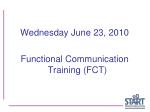 PPT - Functional Communication Training (FCT) PowerPoint Presentation ...