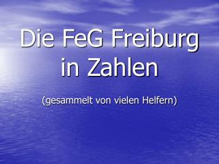 die feg freiburg in zahlen