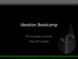 Ideation Bootcamp