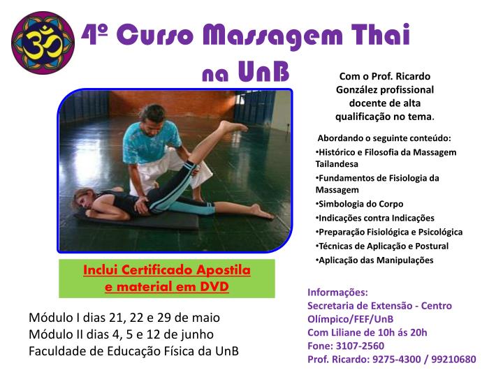 4 curso massagem thai na unb