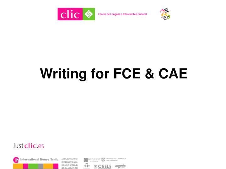 writing for fce cae