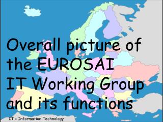 Overall picture of the EUROSAI IT Working Group and its functions