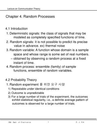 Chapter 4. Random Processes