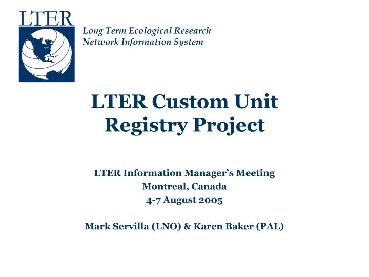 lter custom unit registry project
