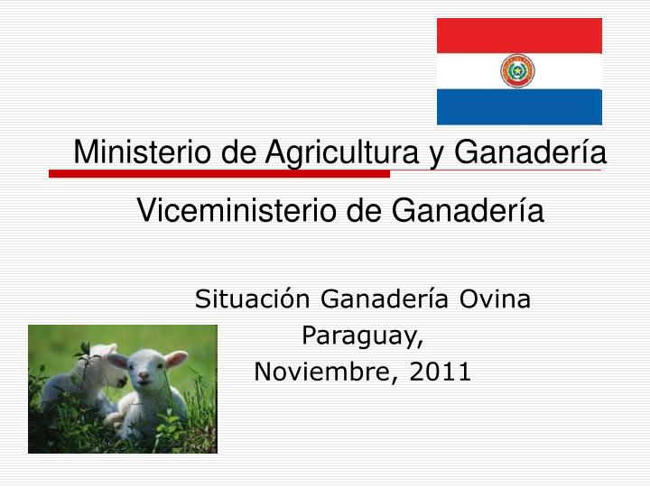 situaci n ganader a ovina paraguay noviembre 2011