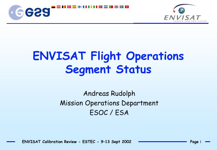 envisat flight operations segment status