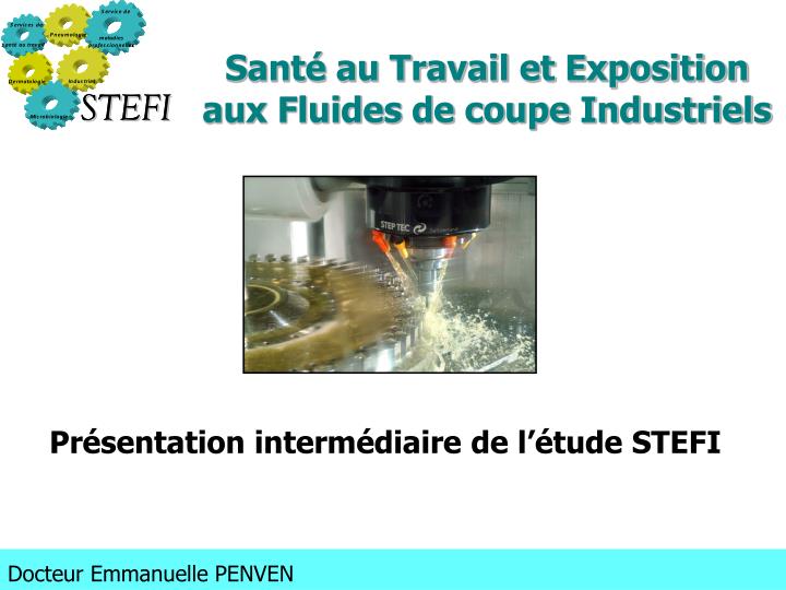 sant au travail et exposition aux fluides de coupe industriels