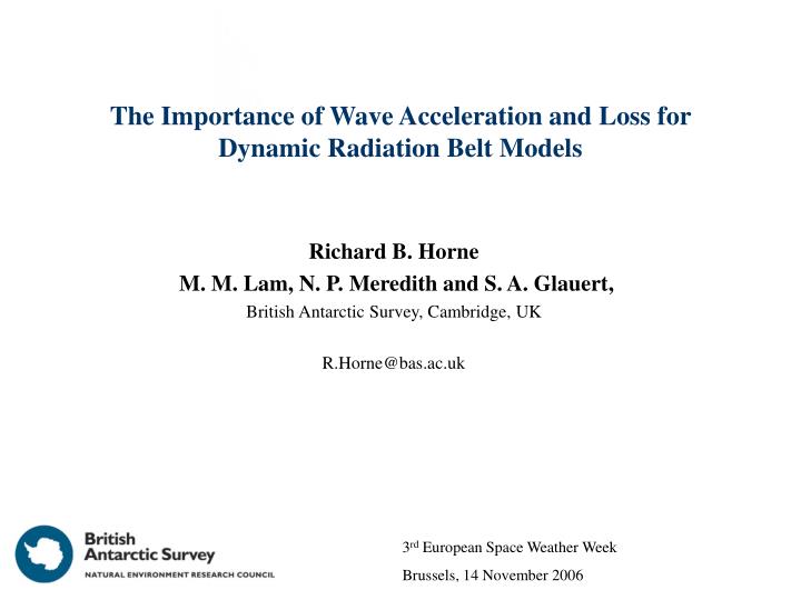 the importance of wave acceleration and loss for dynamic radiation belt models