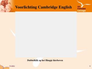 Voorlichting Cambridge English