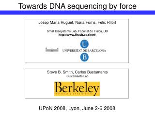 Towards DNA sequencing by force