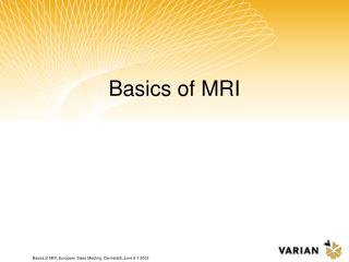 Basics of MRI