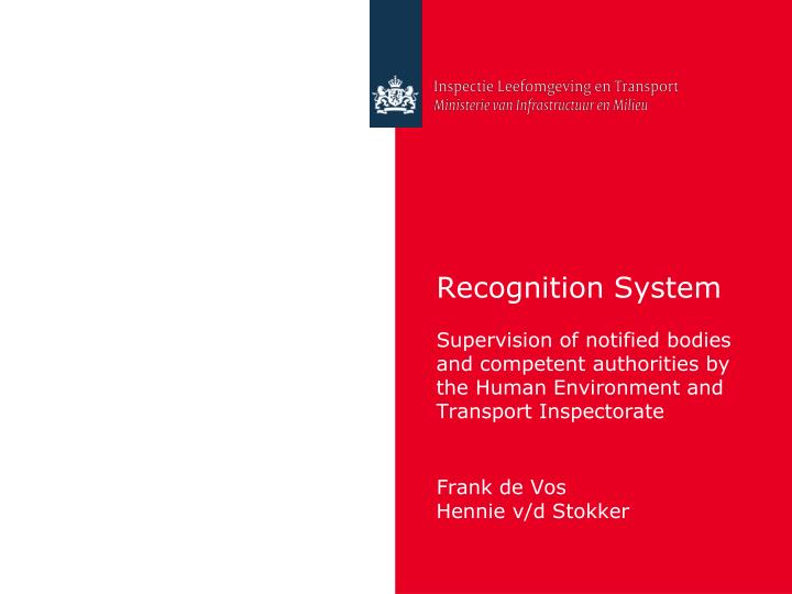 recognition system