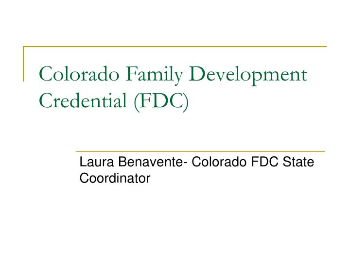 colorado family development credential fdc