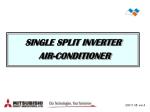 SINGLE SPLIT INVERTER AIR-CONDITIONER - slide 1